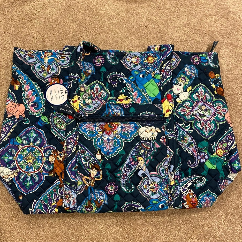 Vera Bradley x PIXAR x Disney Vera Tote “Andy’s Room Friends for Infinity” NWT